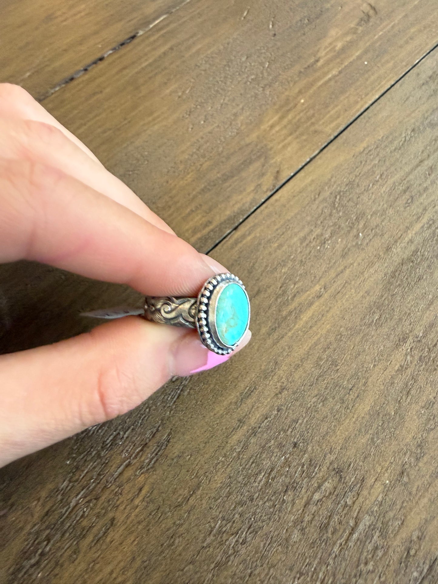 Circle Tooled Band Ring