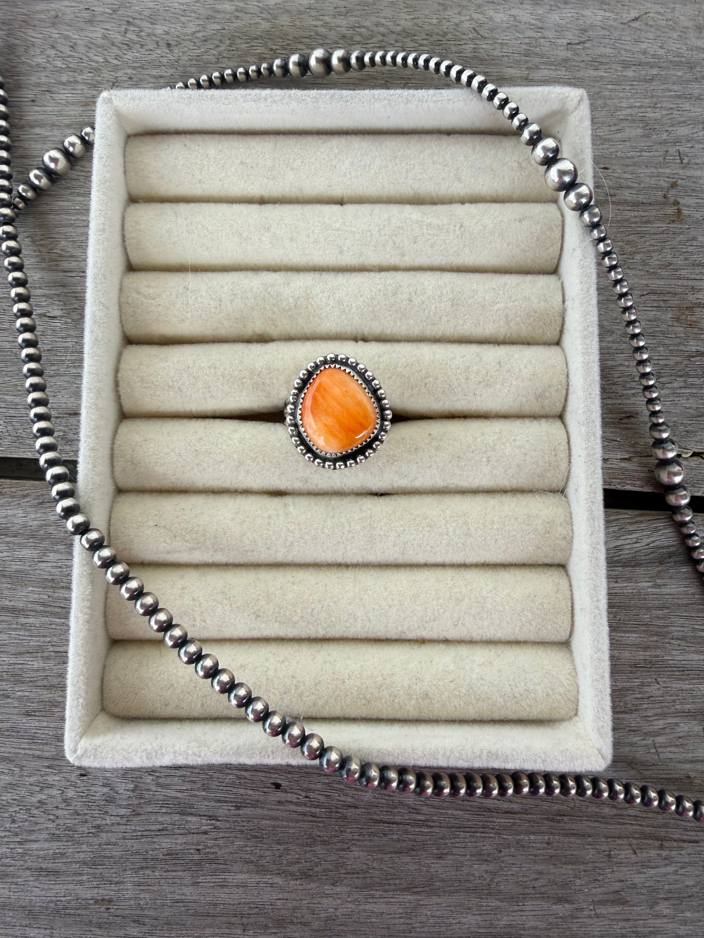 Orange Spiny Ring