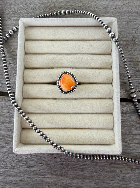 Orange Spiny Ring